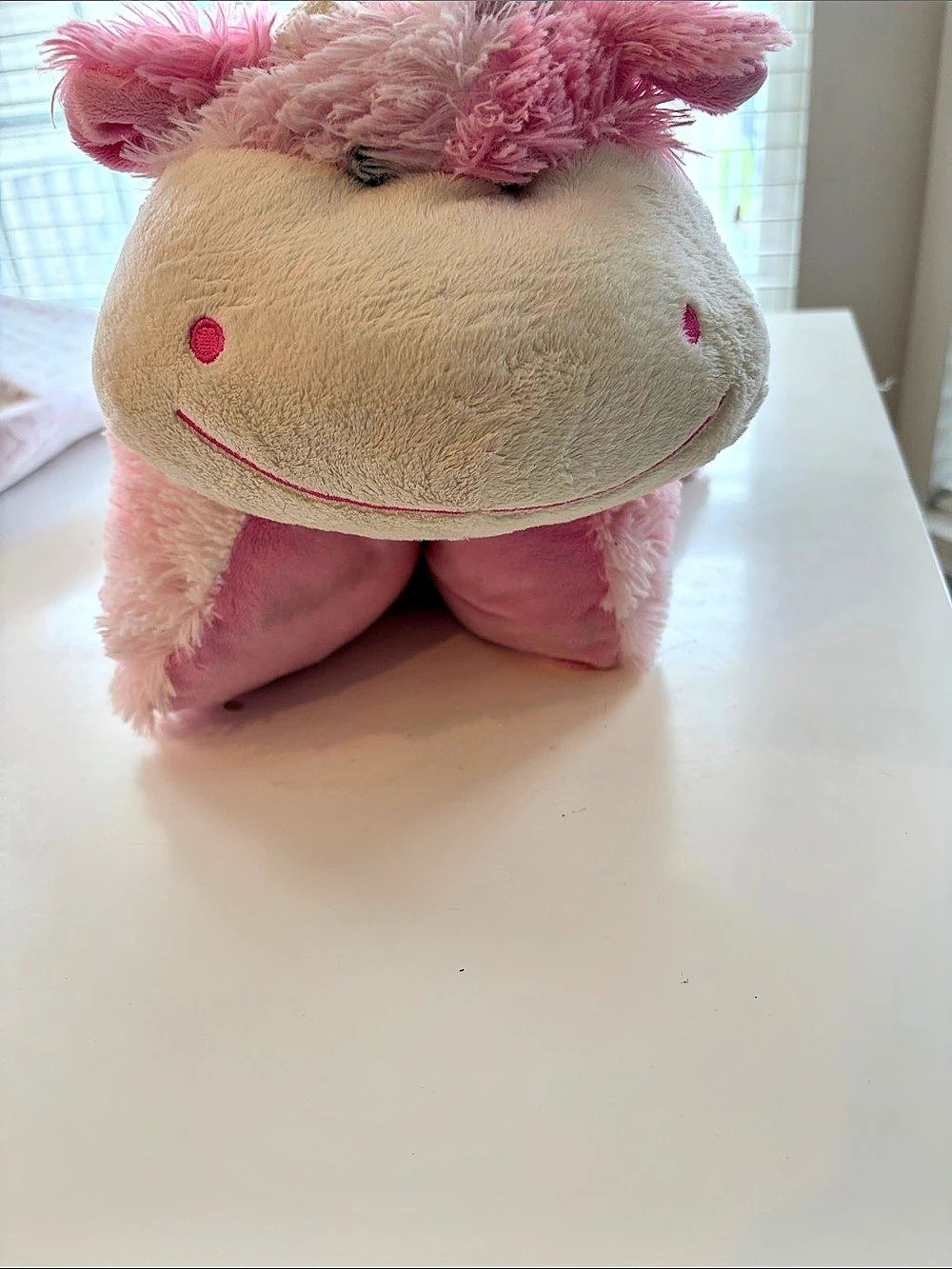 Pillow Pets Unicorn Pillow Pet Pink & White Plush Stuffed Animal